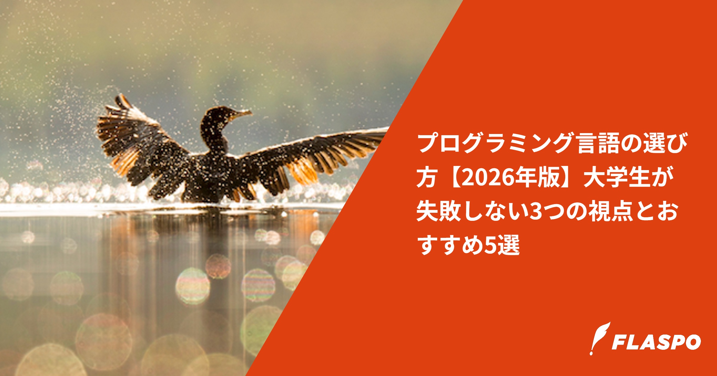 プログラミング言語の選び方【2026年版】大学生が失敗しない3つの視点とおすすめ5選