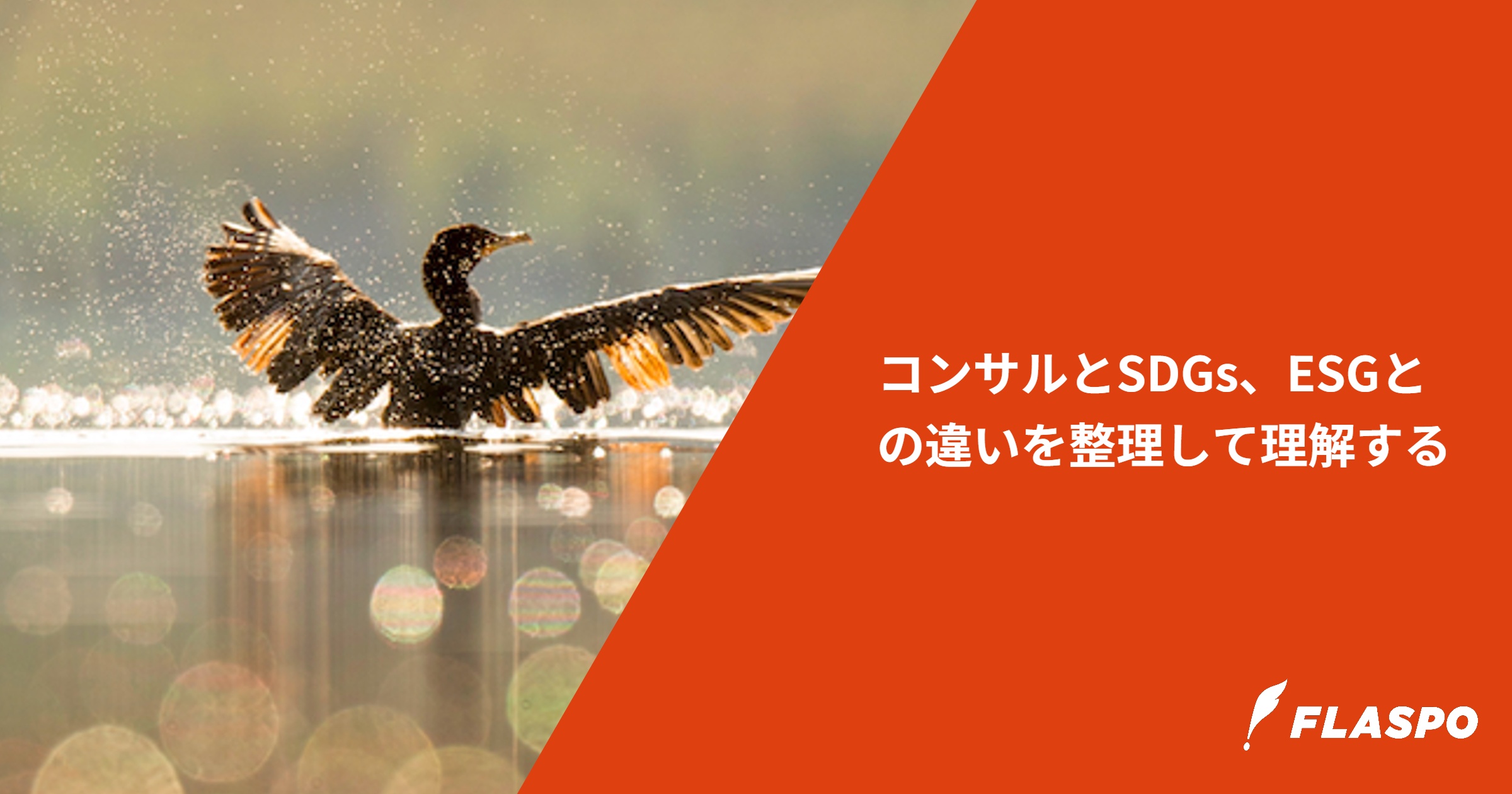 コンサルとSDGs、ESGとの違いを整理して理解する