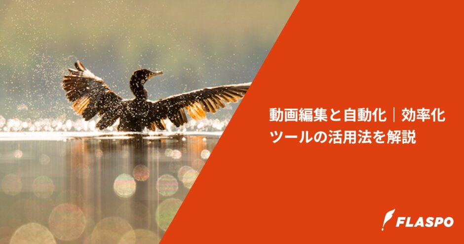 動画編集と自動化｜効率化ツールの活用法を解説